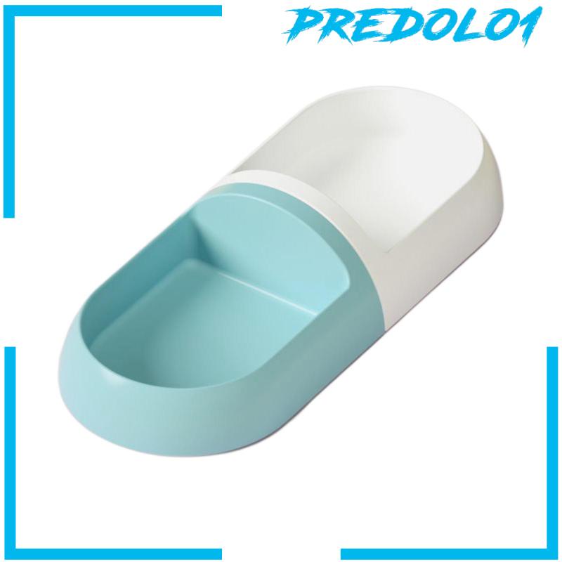 [Predolo1] Mangkok Ganda Kucing Mangkuk Makanan Kucing Reusable Capsule Shaped Untuk Aksesoris