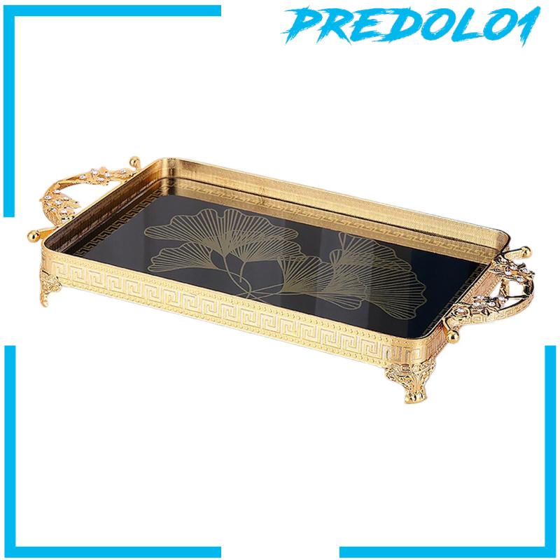 [Predolo1] Nampan Hias Dengan Pegangan Nordic Style Desktop Organizer Serving Tray