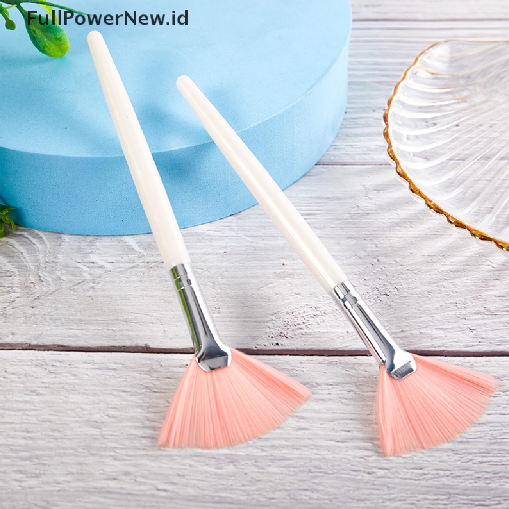 Power 3Pcs Kuas Masker Wajah Brush Makeup Alat Kosmetik Dengan Handle Plastik Bening ID