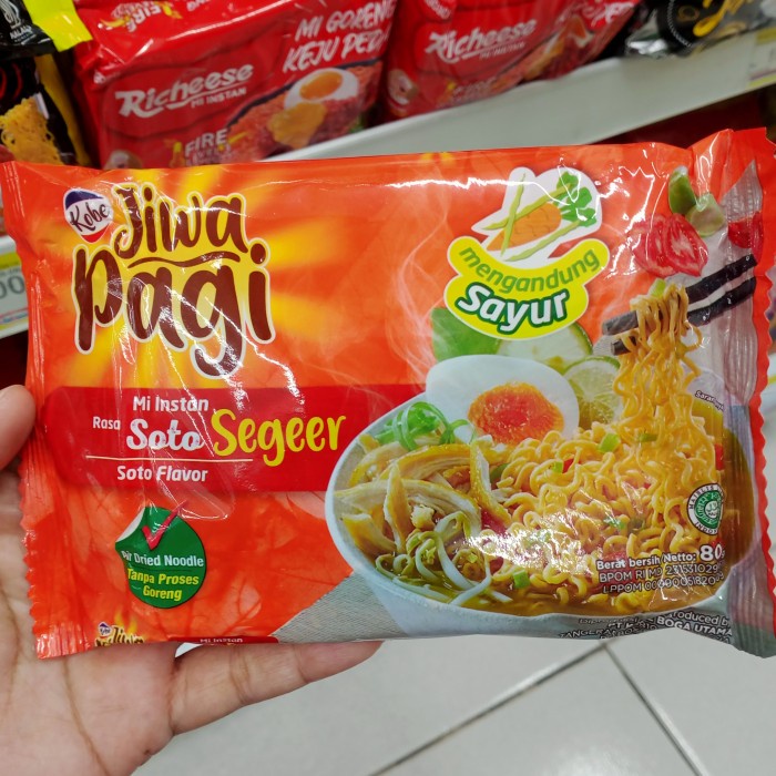 

Kobe Jiwa Pagi Mie Instan Rasa Soto Segeer 80gr