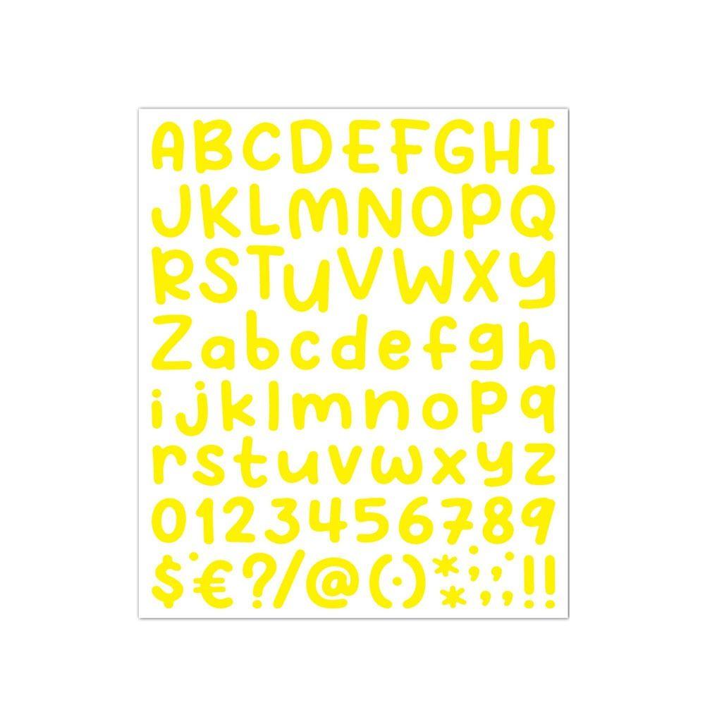 [Elegan] Adhensive Alphabet Number Sticker Diary Card Scrapbooking Huruf Besar Kecil Foto Alat Tulis Surat Ejaan Stiker