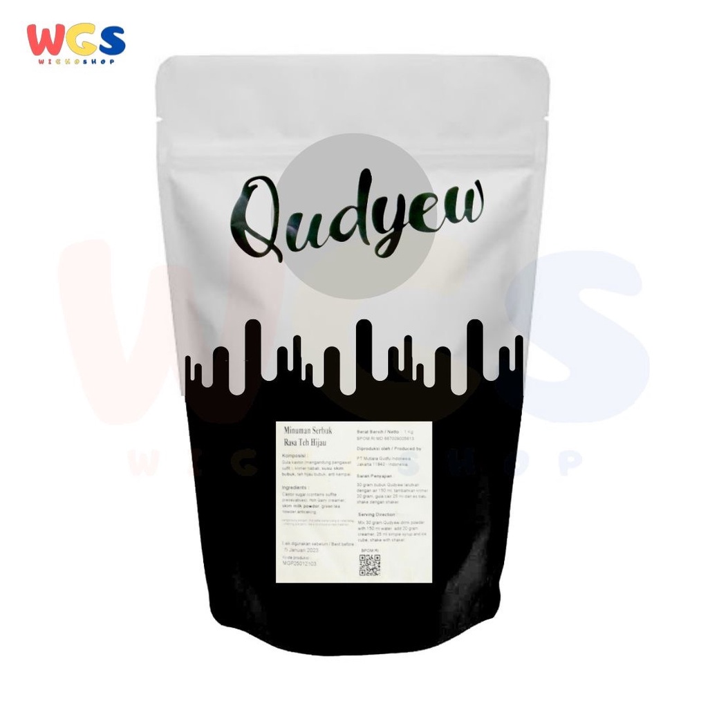 Qudyew Japanese Green Tea Powder Flavor Drink Mix Powder Boba Bubble Tea 1kg