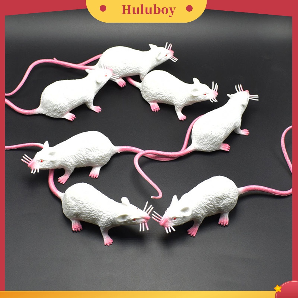 {In Stock} 22cm PVC Simulasi Tikus Model Mainan Anak Hadiah Pesta Halloween Alat Peraga Prank Rumit