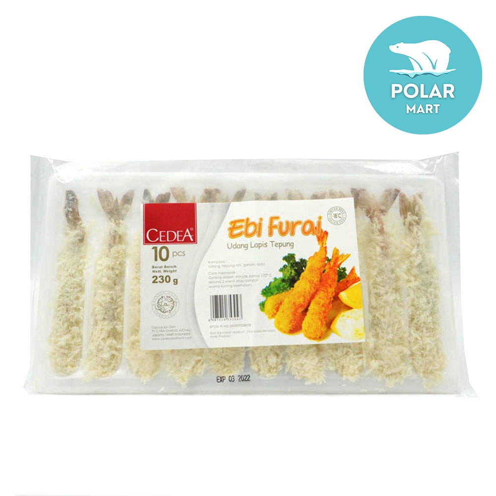 

[Cab. Cimahi] Cedea Ebi Furai Isi 10 pcs 230 Gram (FROZEN FOOD BANDUNG)