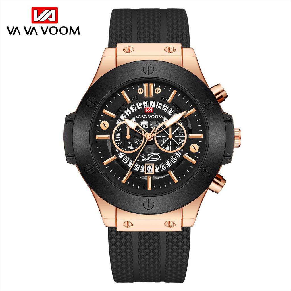 Jam Tangan Pria Analog VAVA VOOM 215 Tahan air Silicone Original