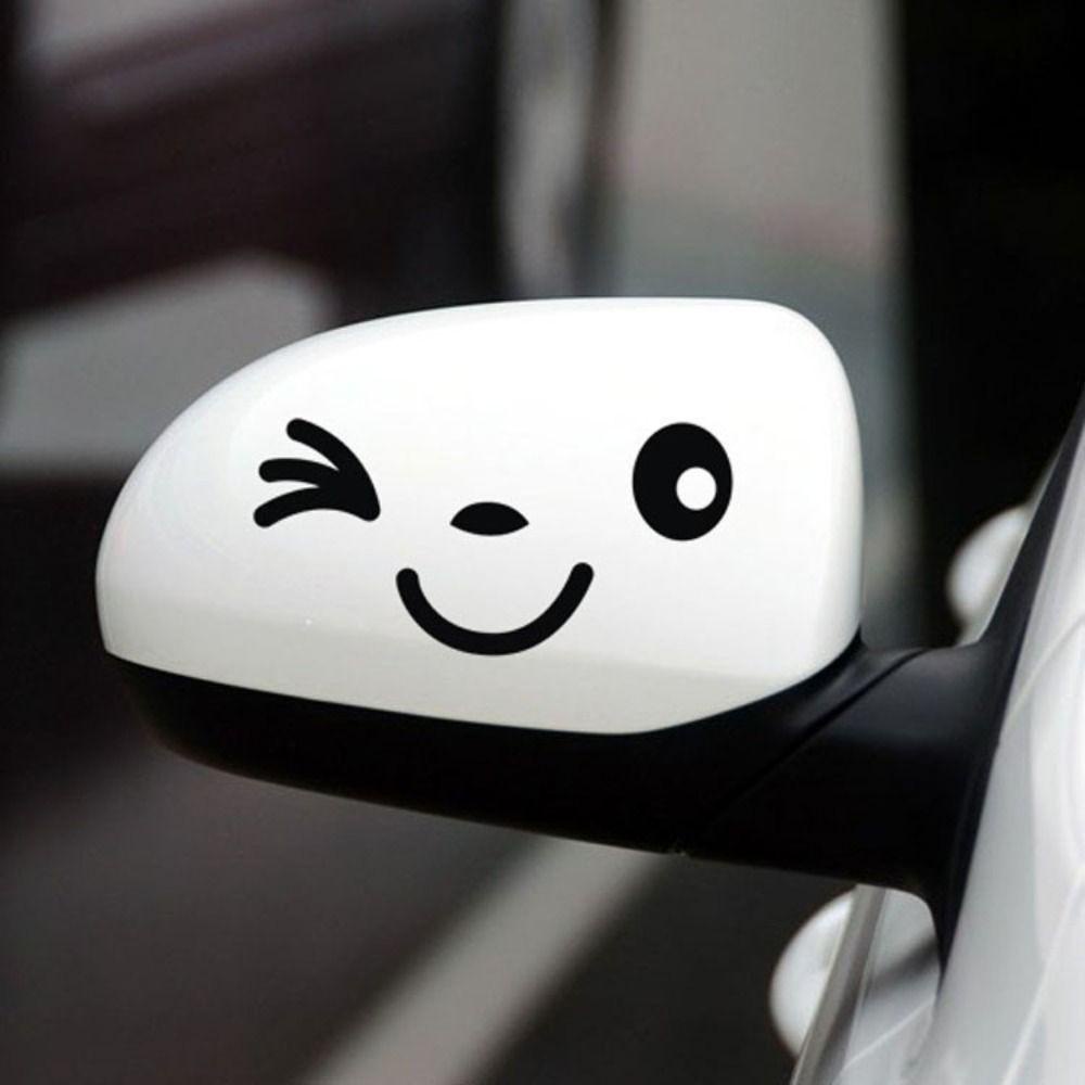 Lanfy Smile Stiker Mobil Kartun Untuk Semua Mobil Reflektif Decal Mobil Styling Tahan Air Motor Dekorasi Auto Reflektif Sticker