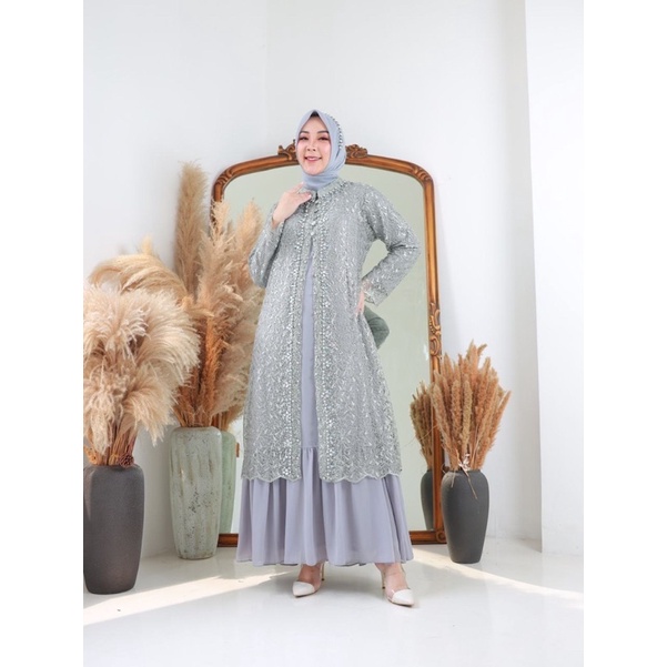 AGNELA DRESS - Dress Pesta - Gamis Pesta - Gamis Tanahabang - Gamis Mewah - Baju Seragam Pesta - Gam