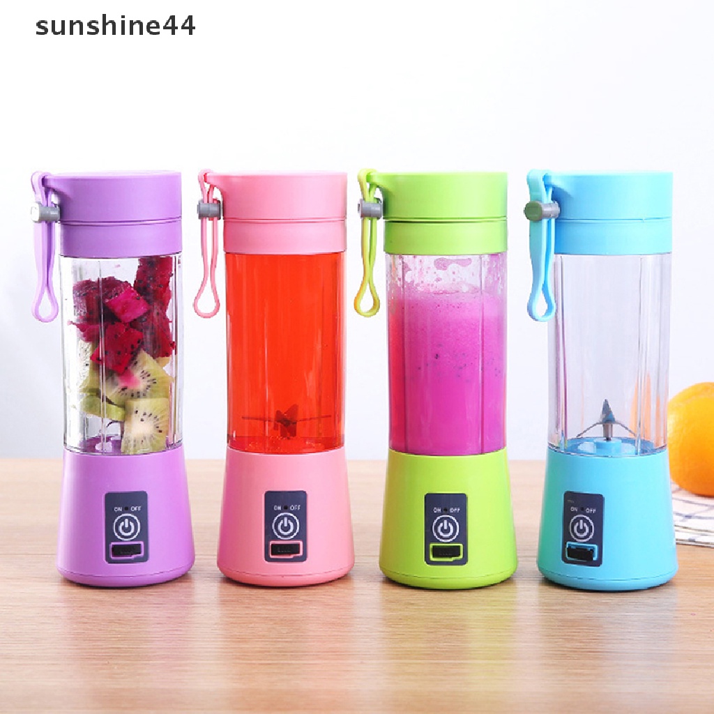 Sunshine Juicer Elektrik Portable USB Rechargeable Handheld Smoothie Blender Pengaduk Buah ID