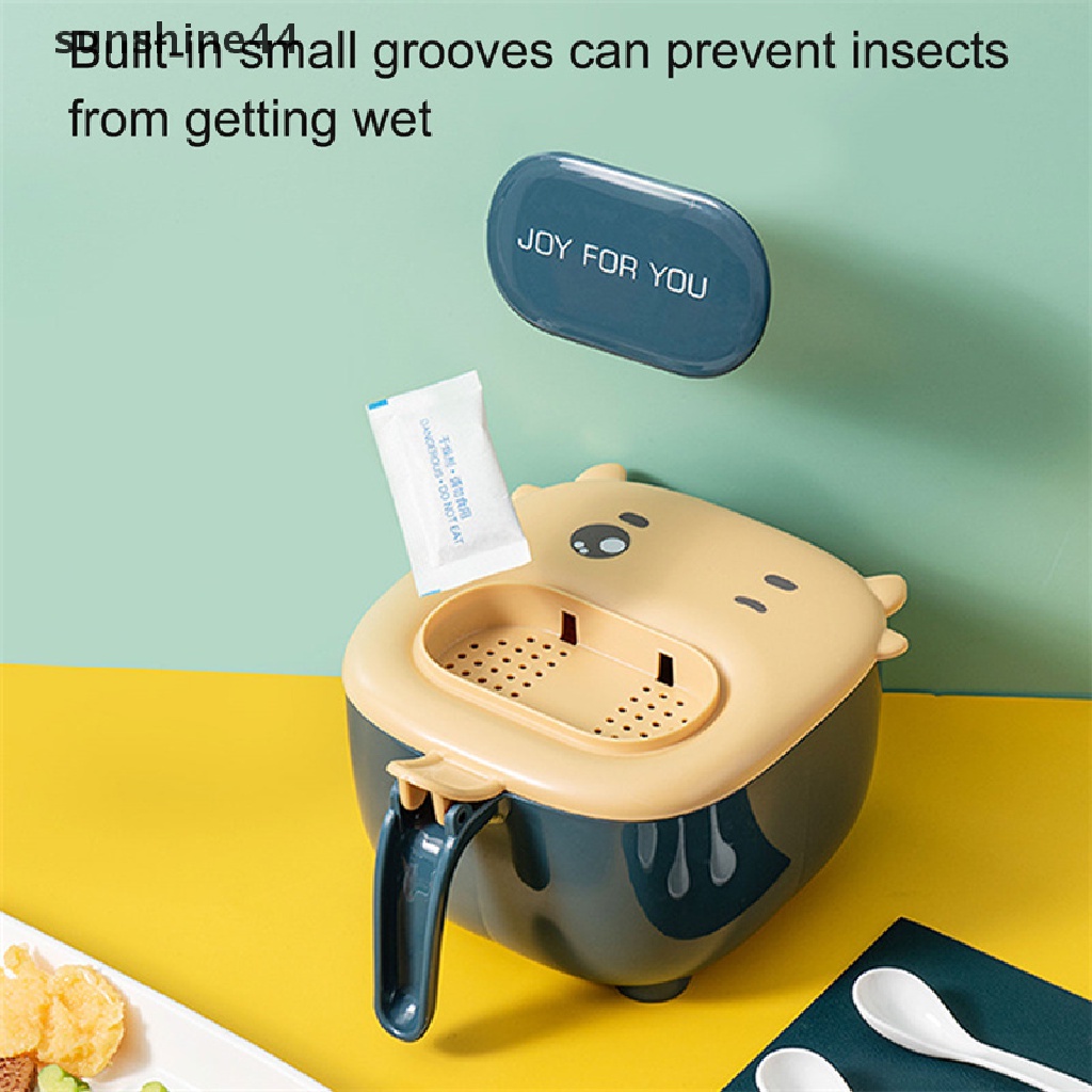 Sunshine Seasoning BoxProof And Insect-Proof Salt Jar Wadah Case Dengan Sendok ID