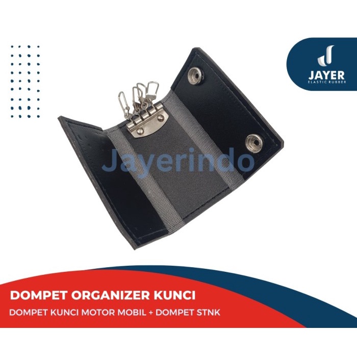 Dompet kunci motor mobil Kulit / Dompet Organizer Kunci 4 in 1