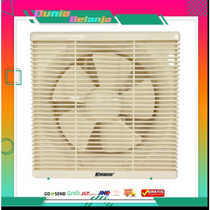 Krisbow Exhaust Fan 10 Inci kipas angin partisi kipas ventilasi