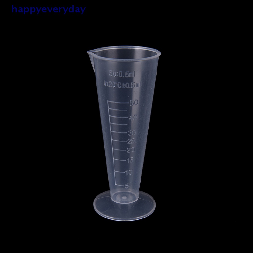 [happy] 50ml 100ml Transparan cup scale Gelas Ukur Plastik Alat Ukur NEW, Gelas Takar Gelas Plastik 50ml 100ml Graduated Measuring Cup Untuk Tes Dapur Lab, Plastik 1cup Measuri