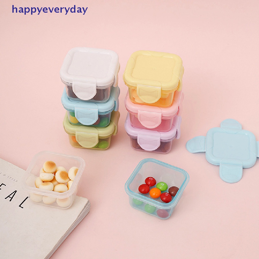 [happy] Kotak Penyimpanan Mini Lunch Box Fresh Box Portable Kemasan Makanan Anti Bau Box [ID]