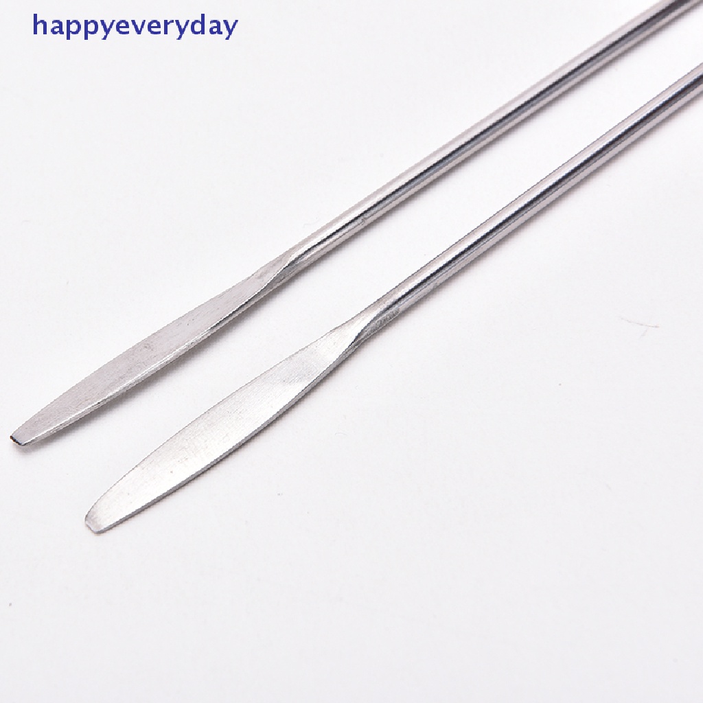 [happy] 1pcs Wanita Stainless Steel Nail Art Makeup Palette Spatula Nada Batang Alat Kecantikan [ID]