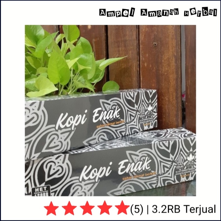 

Kopi Enak Kopi Hitam Robusta Murni 6 gr/sachet