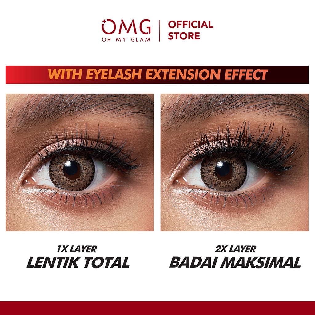 OMG OH MY GLAM LASH TENTION WATERPROOF MASCARA 6.5GR