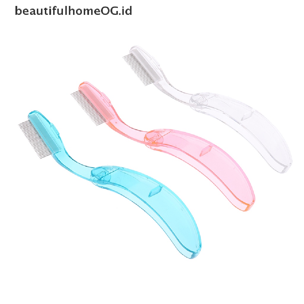 // Lebaran// 1Pcs Sisir Alis Lipat Pemisah Bulu Mata Alis Eyelash Grooming Brush **