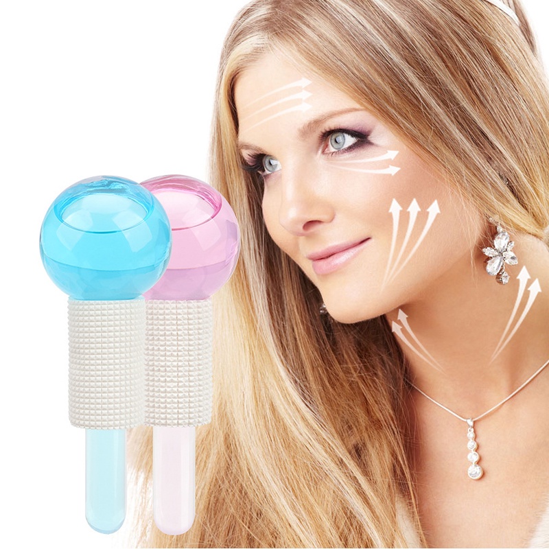 2pcs Ice Globes Roller Glitter Alat Pencerah Wajah / Ice Globes Facial Roller Glitter