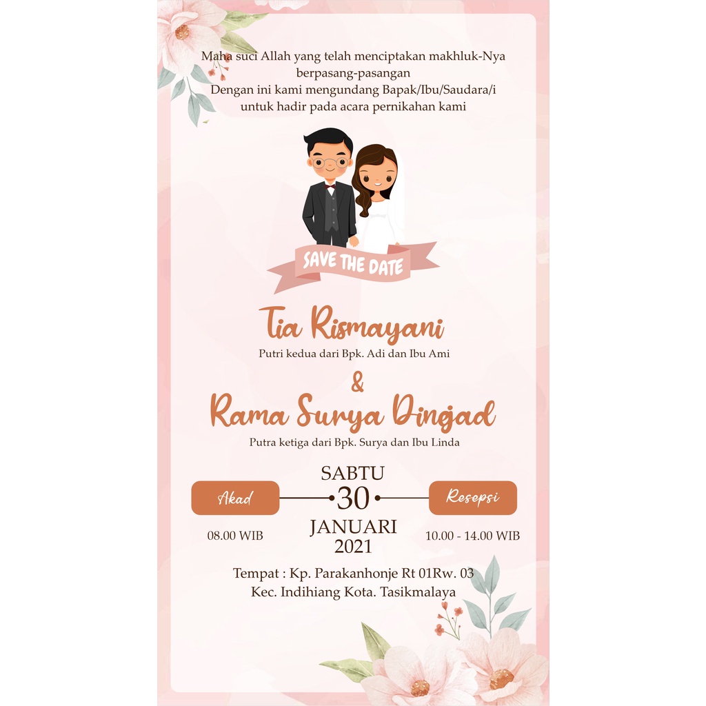 50 Desain Story Invitation CorelDraw v24