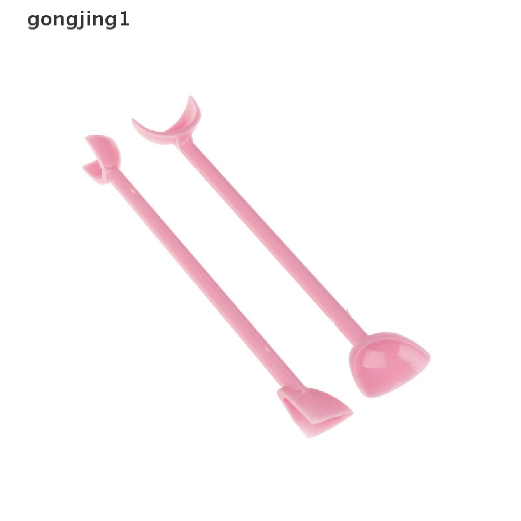 Ggg 2pcs Alat Cetakan Kerut radian Pemotong fondant Plastik Cetakan Kue decorag tool ID