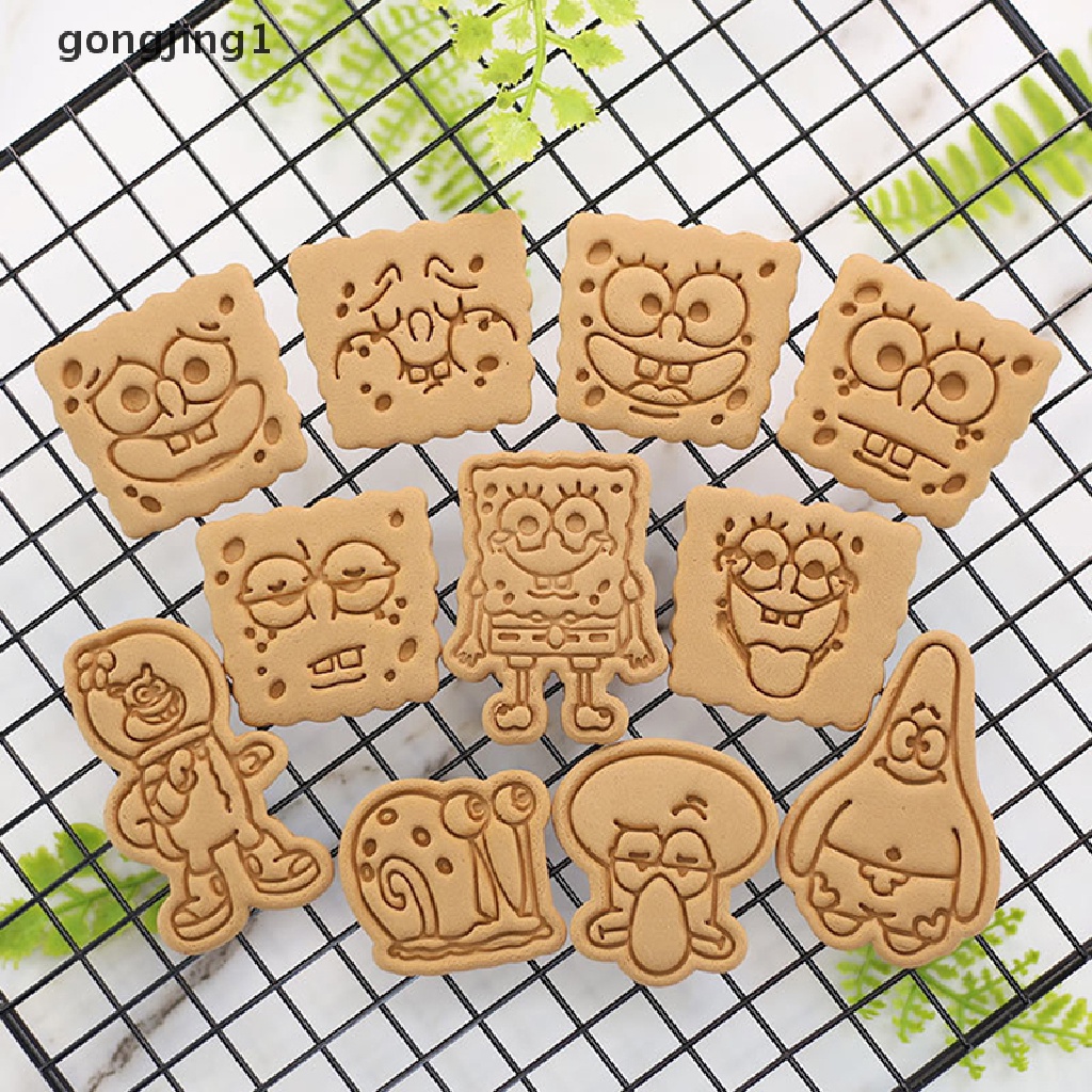 Ggg Cetakan Kue Kering Kreatif Kartun DIY Bentuk Lucu 3D Pressure Cutg Cookie Cutter ID