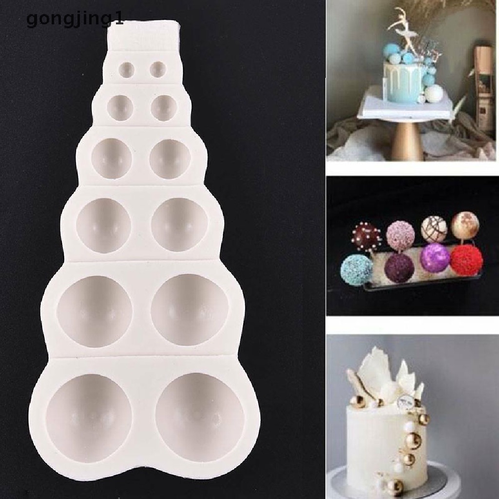 Ggg DIY 3D Manik Mutiara Cetakan Silikon Coklat Fondant Kue Decorag Sugar Mold ID