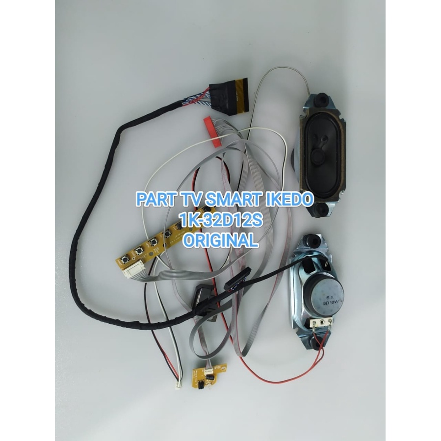 PAKET SPERPART TV IKEDO 1K32D12S LVDS-IR PROG-SPEAKER ORIGINAL COPOTAN