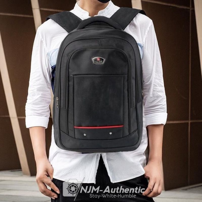 Tas Ransel Pria Polo Hitam Tas Ransel Laptop Polo Pria Wanita Tas Ransel Kuliah Pria Wanita Tas Ransel Polos Hitam Tas Ransel Distro Hitam Polos Tas Tas Ransel Kerja Kuat Tebal Backpack