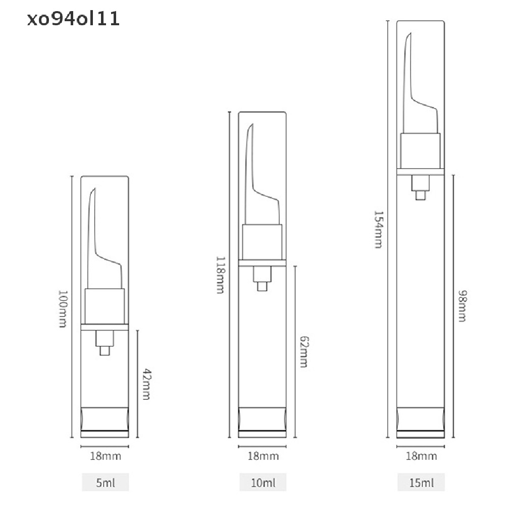 Xo5 /10 /15ML Botol Pompa Airless Krim Mata Kosong Isi Ulang OL