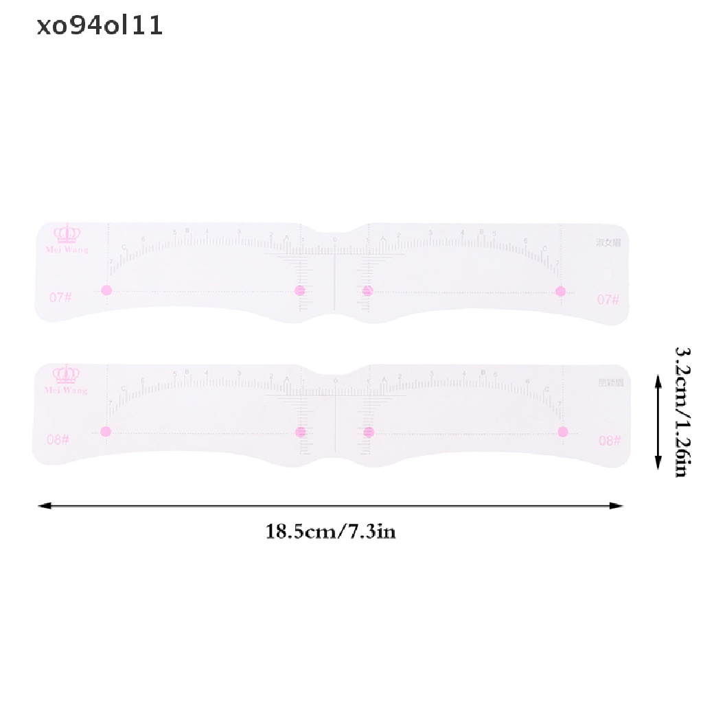 Xo 12Pcs Portabel Satu Langkah Stempel Alis Shaping Kit Alat Makeup Definer Alis OL
