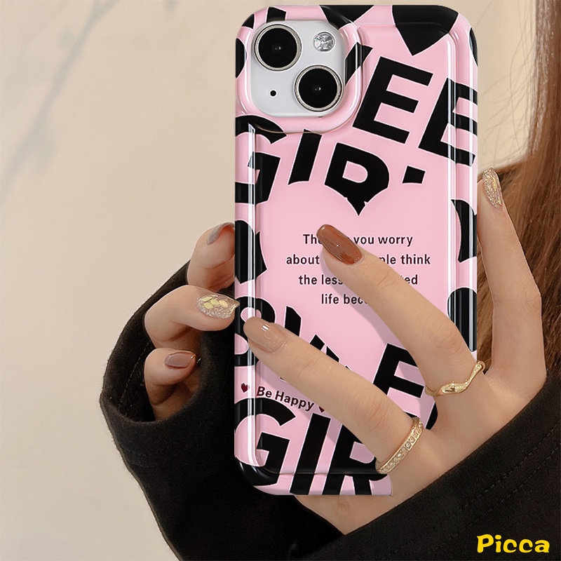 Casing Love Heart Untuk Samsung A04s A12 A34 A13 A52 A52s A53 A32 A54 A03 A20 A50 A02s A30s A22 A71 A10S A50s A23 A04 A03s A04E A30 A11 Simple Huruf Inggris Airbag Shockproof Cover