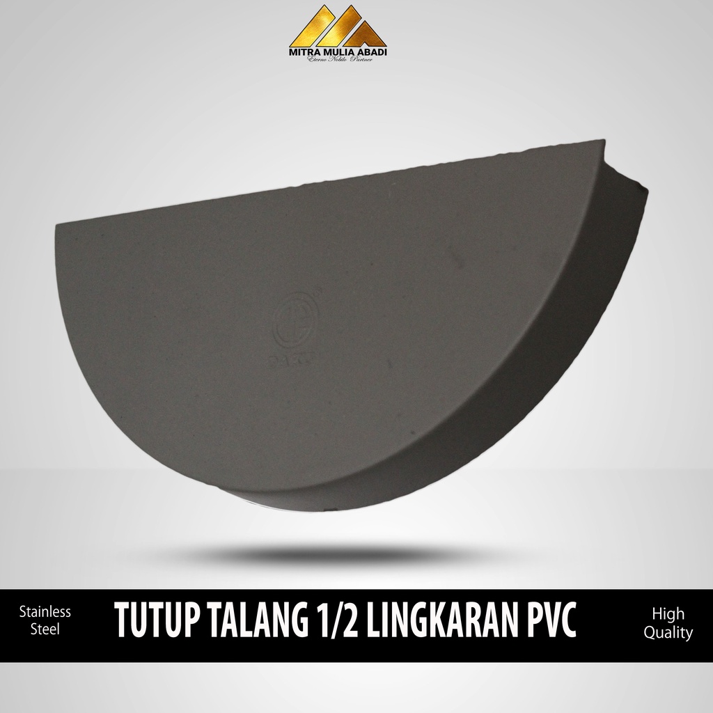 Tutup Talang 1/2 Lingkaran Pvc 6 Inci