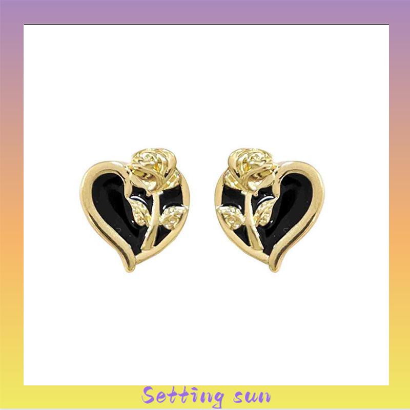 Anting S925 Korea anting bunga cinta  anting gaya Prancis untuk wanita TN