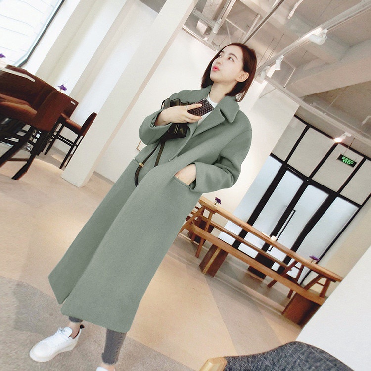 Blazer Wanita Korea Style Long Coat Blazer Wanita Korea panjang