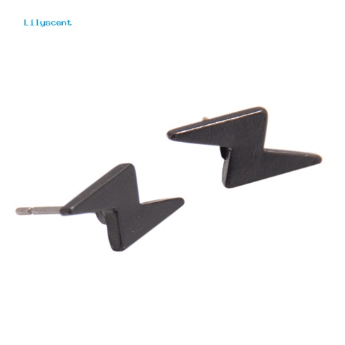 Lilyscent Anting Petir Mini Punk Pria Wanita Mode Alloy Ear Studs Hadiah Pesta