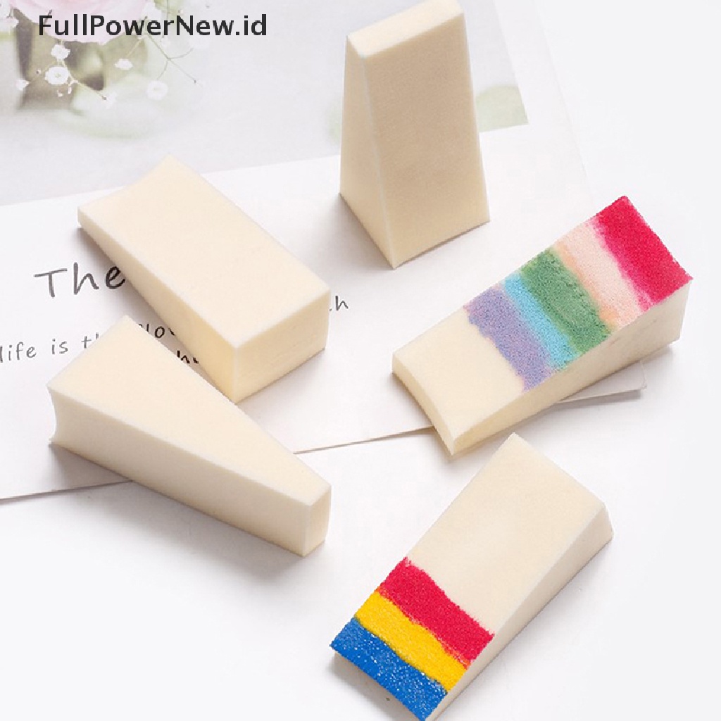 Power 8Pcs Stamper Spons Lembut Gradasi Nail Art Untuk Aksesori Stempel Kuku ID