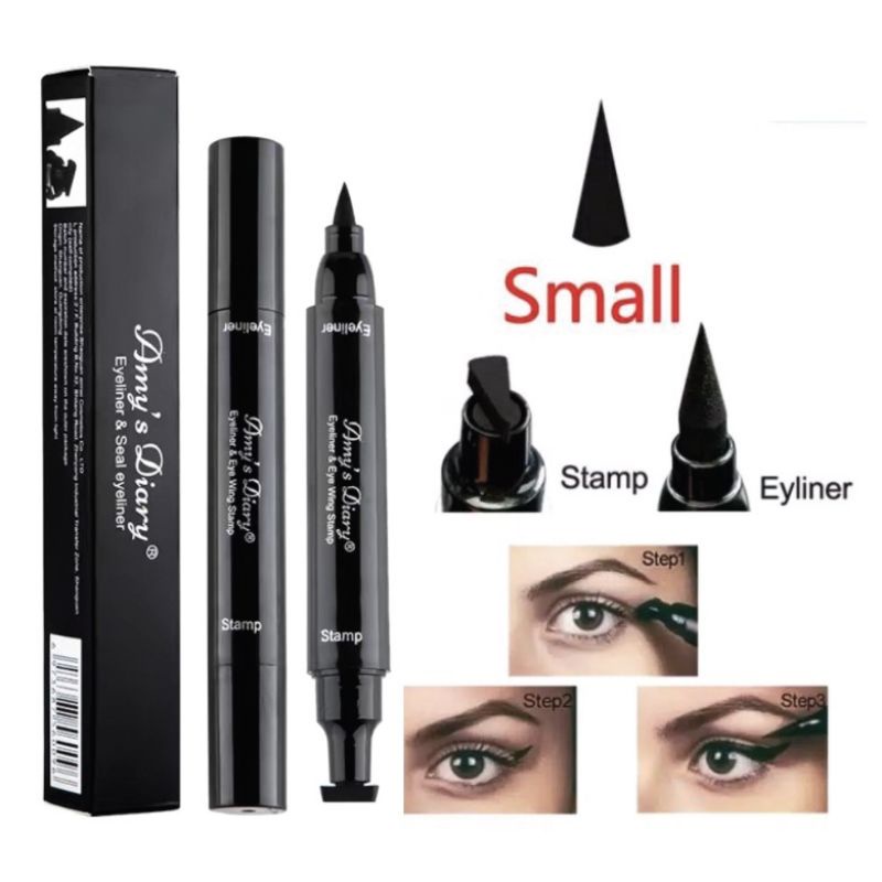 Amy's Diary Eyeliner Seal Eyeliner Small Stamp 2in1 Waterproof Liquid Eyeliner