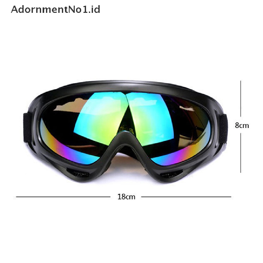 [AdornmentNo1] Perlindungan UV Kacamata Motor Tahan Angin Bersepeda Motor Trail ATV Kacamata Eyewear [ID]