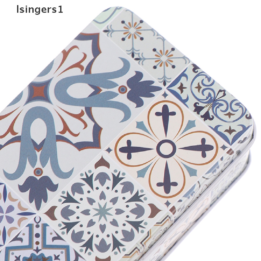 [lsingers1] 11.5 * 6.5 * 4Cm Toples Penyimpanan Besi Persegi Panjang Pil Hadiah Koin Kotak Perhiasan Butik Rumah