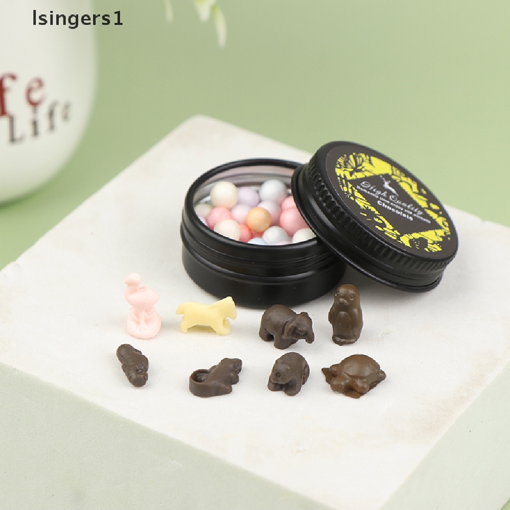 [lsingers1] Skala1per12rumah Boneka Miniatur Hewan Makanan Ringan Coklat Kotak set Pretend Play Food Boutique