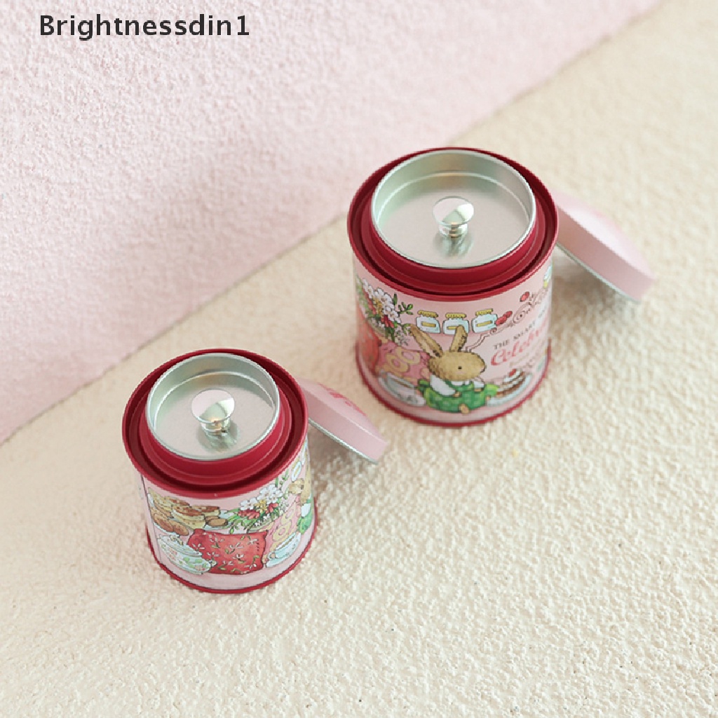 [Brightnessdin1] Mini Floral Iron Tin Case Sealed Berbunga Kotak Penyimpanan Teh Candy Boxes Butik
