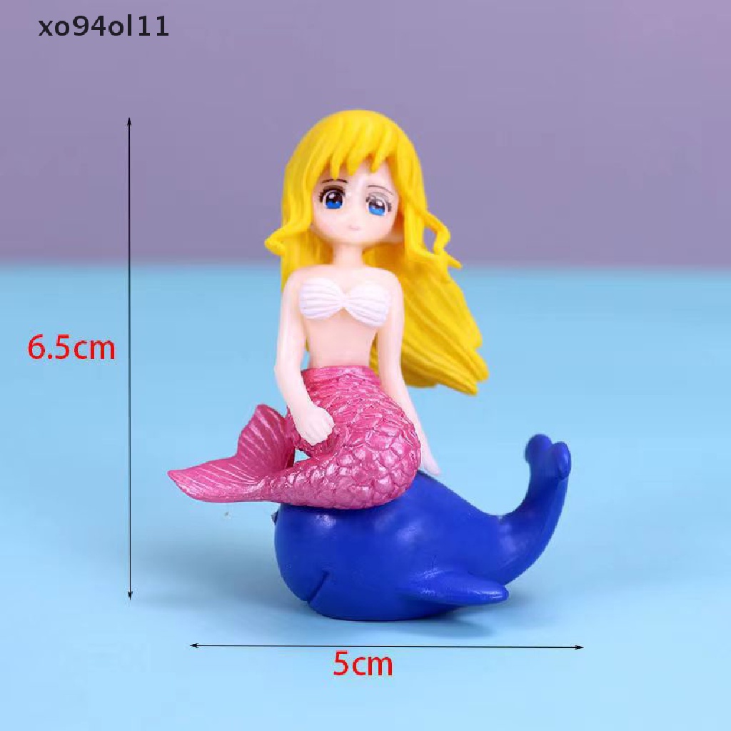 Xo Aquarium Ornamen Mermaid Resin Ornamen Kreatif Kartun Aquarium Ikan Lansekap Dekorasi OL