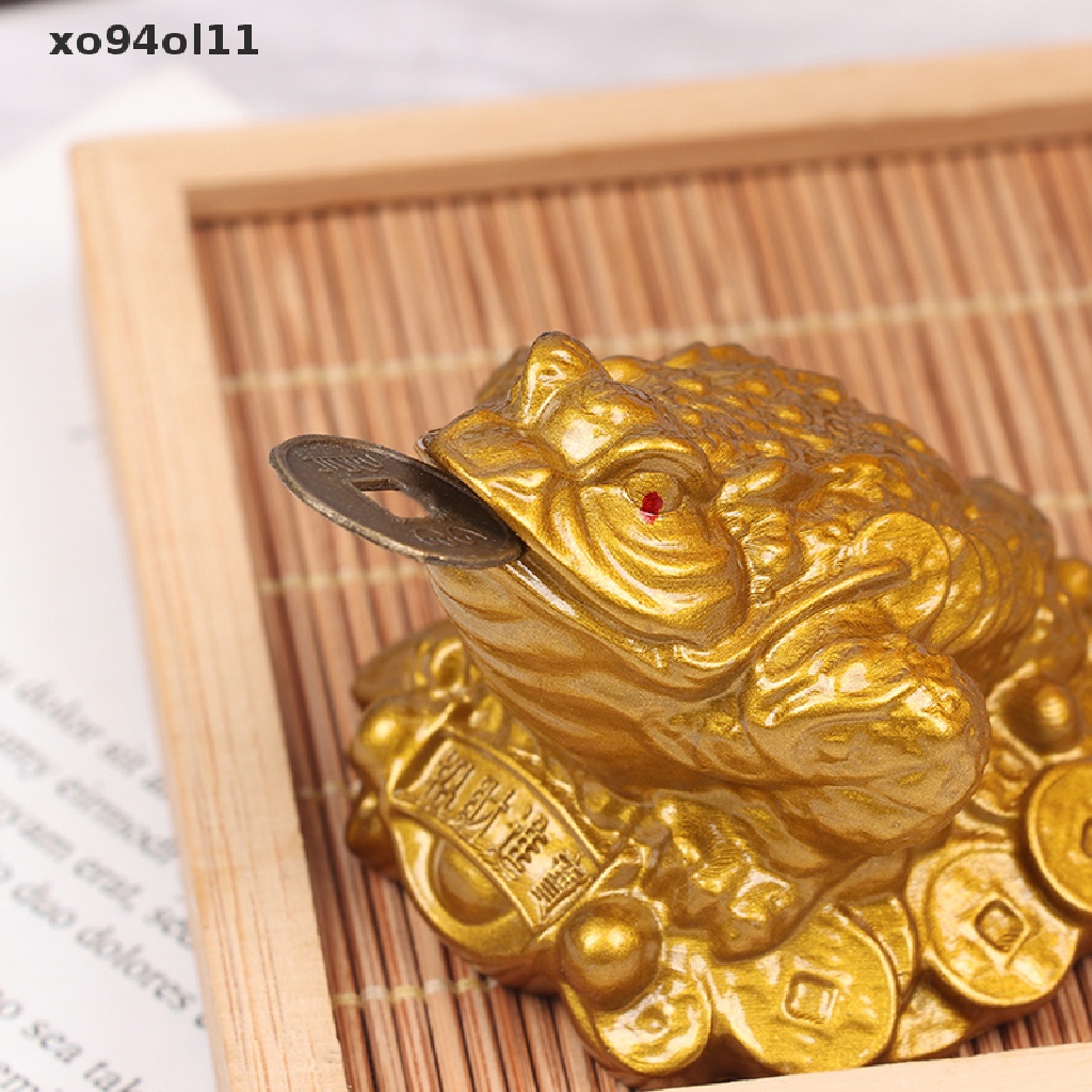 Xo Wealth Golden Frog Kodok Koin Rejeki Cina Kodok Feng Shui Kodok Ornamen Keberuntungan OL