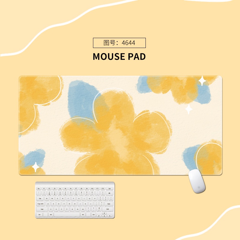 Summer Vibe 800x300mm Mousepad Cute Kawaii Gaming Mouse Pad Karet Besar Fashion Laptop Notebook Meja Alas Aksesoris Kantor