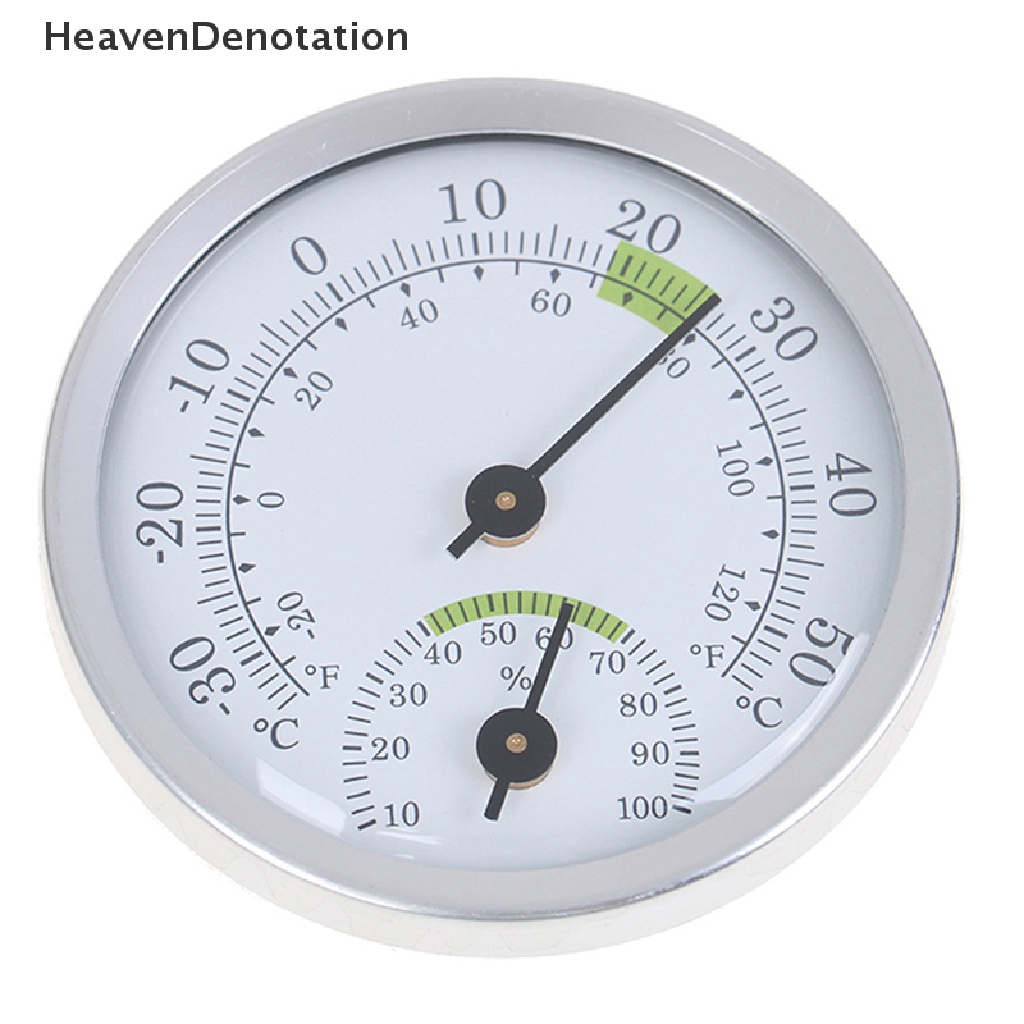 [HeavenDenotation] Termometer &amp; Hygrometer Ana Rumah Tangga Yang Dipasang Di Dinding Untuk Ruang Sauna Household HDV