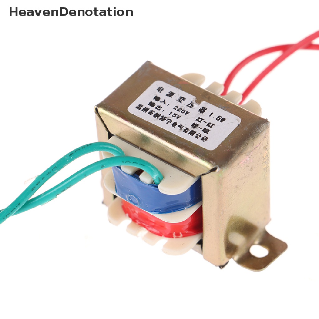 [HeavenDenotation] Ac 6V-24V Tegangan Output 1W EI Copper Core Input 220V Voltage Copper Transformer HDV