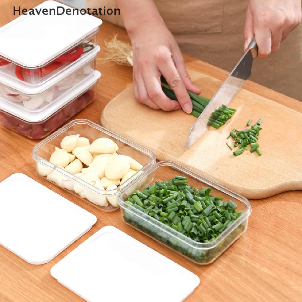 [HeavenDenotation] Kulkas Fresh-Keeping Box Lunch Box Tempat Penyimpanan Makanan Buah Daging Organizer HDV