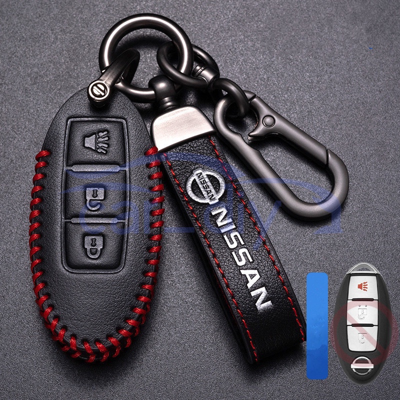 Kasus Kunci Kulit Penutup Jarak Jauh Mobil Gantungan Untuk Nissan Qashqai Lavida Sylphy X-trail Teana Altima Sunny Cangkang Pelindung Car Remote Key Case