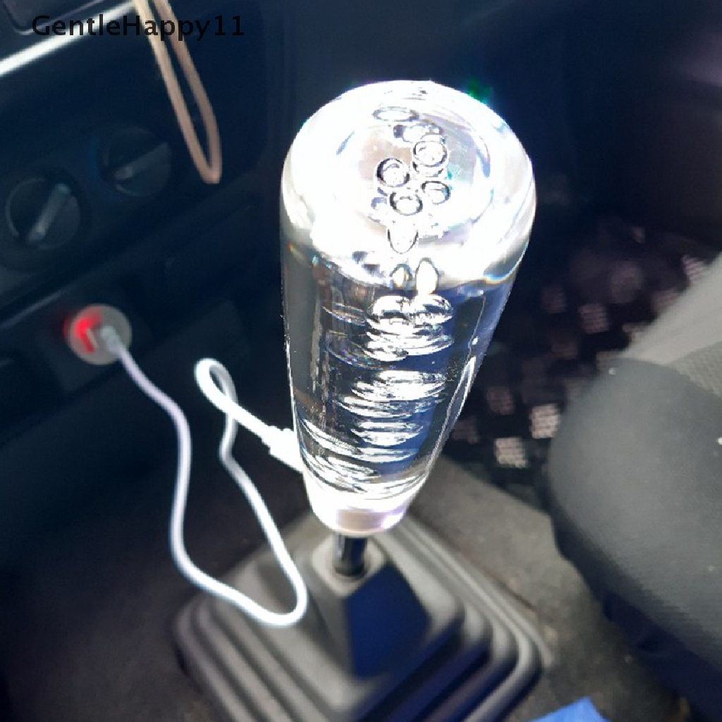 Gentlehappy10 /15/20CM LED Warna-Warni Gelembung Gaya Mobil Gear Stick Shift Shifter Tuas Knob id