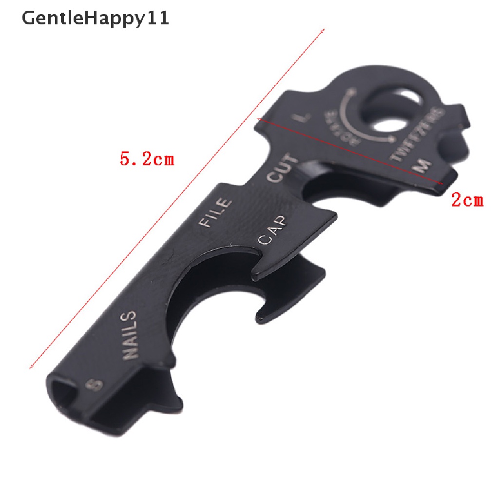 Gentlehappy 8in1 Multitools Gantungan Kunci Stainless Steel Outdoor Survival Tool Gear Gadget id